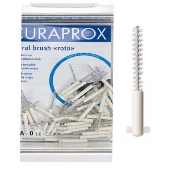 Curaprox Cra Roto: ultra fine spiral brush (50 pcs) - White Ø 2.2 mm Img: 202203051
