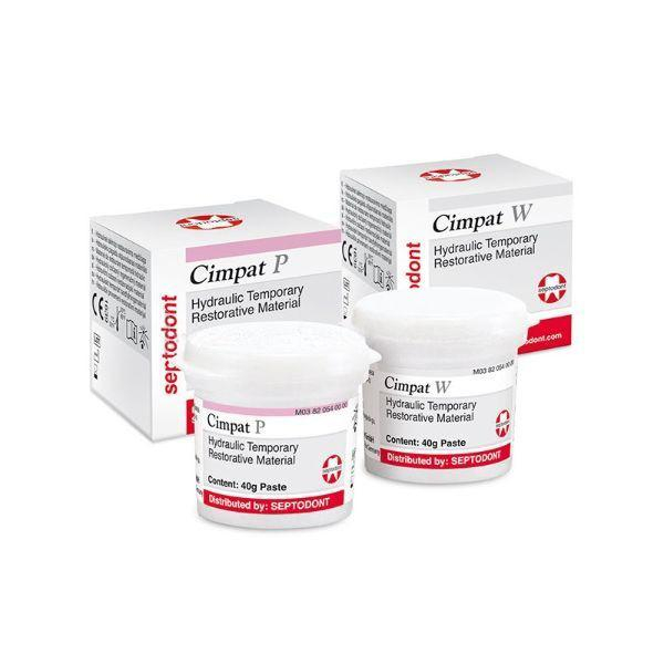 Cimpat P: Temporary Restoration Hydraulic Material - Pink colour 40 pcs Img: 202508091