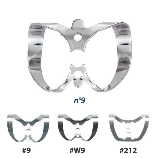 HYGENIC CLAMPS WITH WING Nº 9 ENDODONTICS Img: 201811031