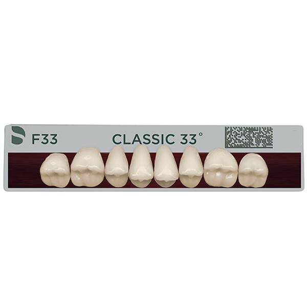 CLASSIC 33: 34M Upper Posterior Acrylic Teeth (Set of 8) - A1 Img: 202204021