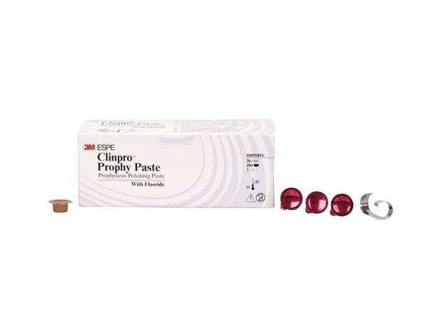 Clinpro: prophylactic paste for polishing (200 pcs x 2g) - Cherry Fine grain Img: 202011281