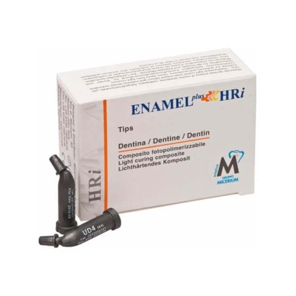 Enamel plus HRI: Universal Dentine Composite - 14 Capsules of 0.3 gr - Colour: UD4 Img: 202307011