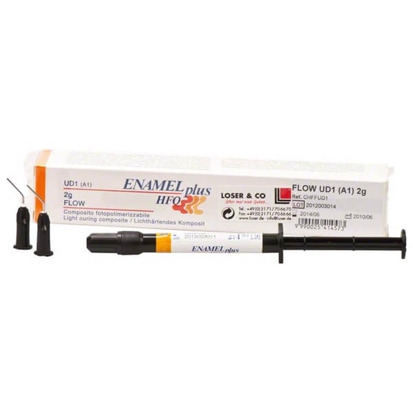 Enamel Plus HFO Flow: Light Curing Composite Fluid (2 g syringe) - 1 x 2 g syringe - Colour: UD2 Img: 202307011