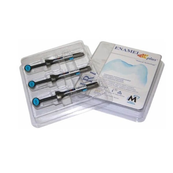 Enamel plus HRI: Universal Light Curing Composite Kit (Syringes 2.5 gr) - 3 x 2.5 g syringes - Colour: Assortment Img: 202307011