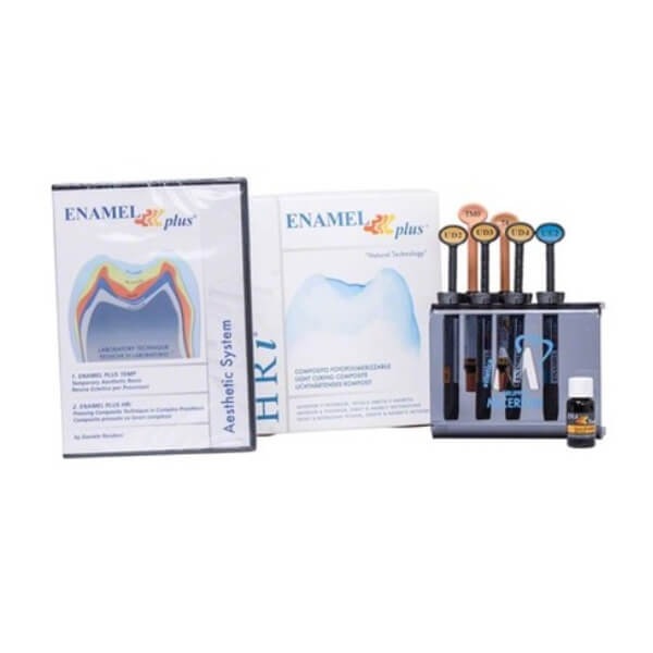 Enamel plus Tender: High Elasticity Microhybrid Composite (2.5 g syringes) - 4 x 2.5 g syringes - Colour: Assortment Img: 202307011