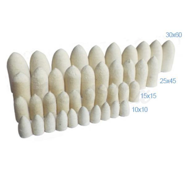 Felt cones for polisher (10pcs) Bader