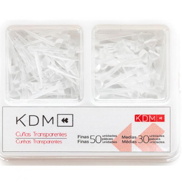 KDM Transparent Wedges with 50 Thin + 30 Medium Img: 202202121