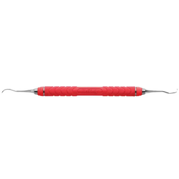 Sichel-Scaler: Universal Curette for Supragingival Calculus (Resin 8) - Red color calculus cleaner Img: 202507191
