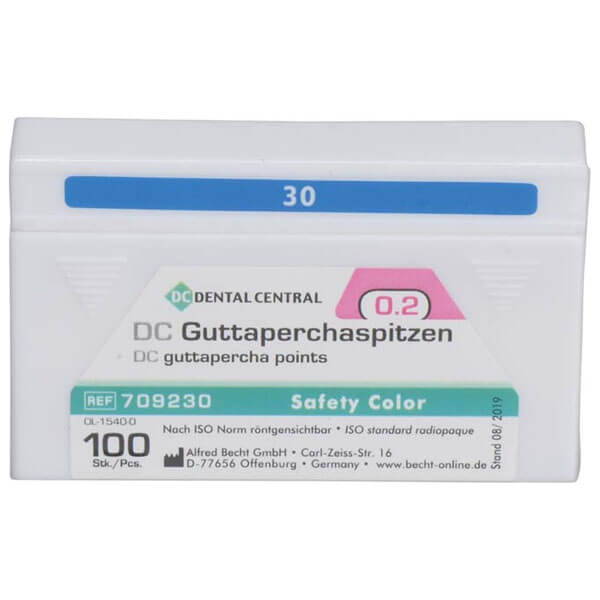 DC: 28 mm Colored Gutta-Percha Tips (100 pcs) - 030 Img: 202508091