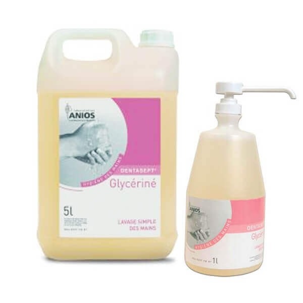 DENTASEPT GLYCERINE HANDS 3 x 1 l + 2 PUMPS - 5 litres Img: 202307011