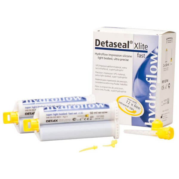 Detaseal Hydroflow Xlite: Silicone Printing Material (2 x 50 ml) - F. Fast Img: 202508091