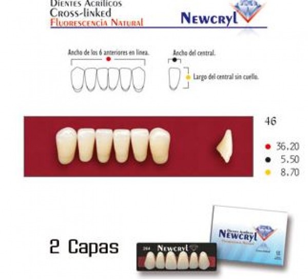 NEWCRYL-VITA A25 UP A4 TEETH Img: 201807031