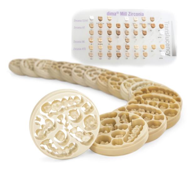 DIMA Zirconia CADCAM Discs HT (Colours A1-A4) - A3 HT 14mm Img: 201907271