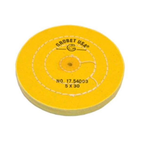 Grobet: Cotton Disc (150 mm) - 50 sheets (Yellow) Img: 202303041