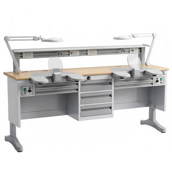 Steel Workstation with 2 Stations Img: 202601101