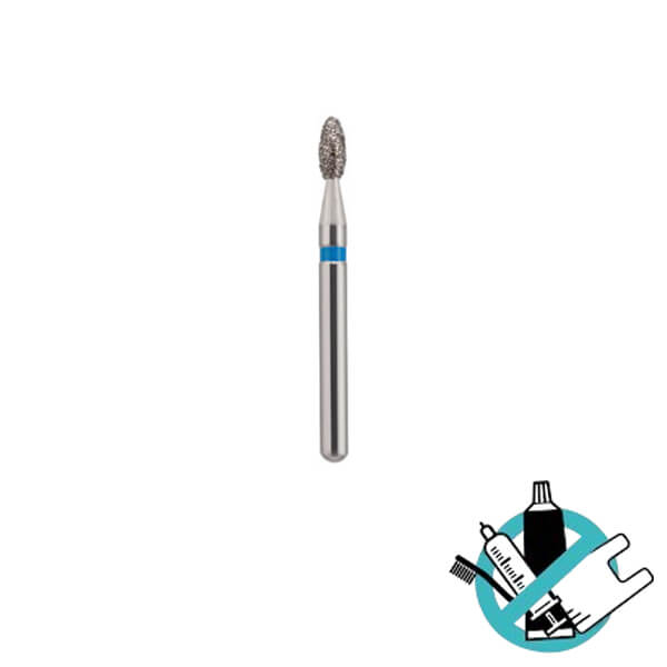 Diamond Cutter FG Torpedo 879 (5 pcs) - T: 014 - G: Medium - L: 10.0 mm Img: 202606131