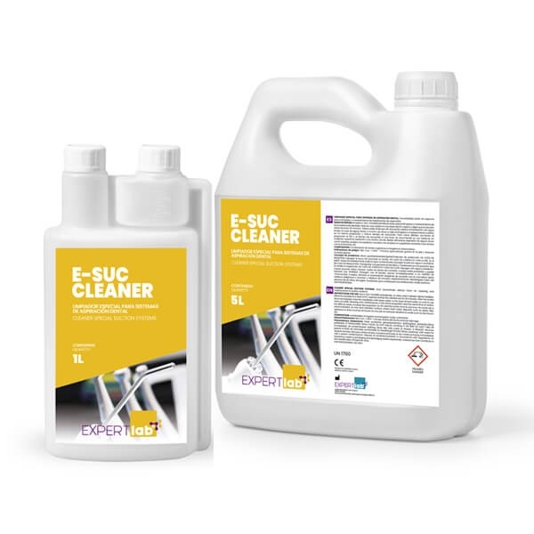 E-SUC CLEANER: Cleaner and Disinfectant for Vacuum Systems - 1 Litre Img: 202307011