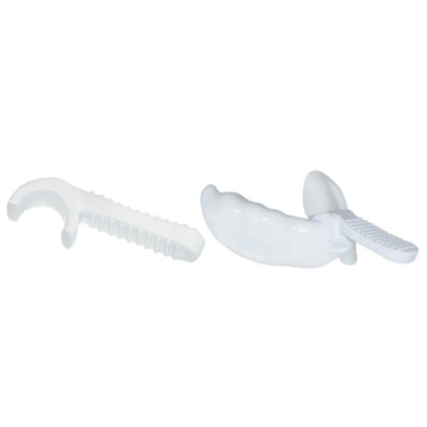 Plastic Handles White (50 pcs) - Flat Img: 202308191