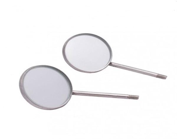 Flat Mirrors With Ss Threads. 12 Pcs. - Bader