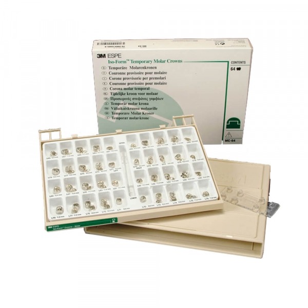 Characteristics of the metal crowns - MC64 iso-form Molares - Kit - KIT Img: 202304151