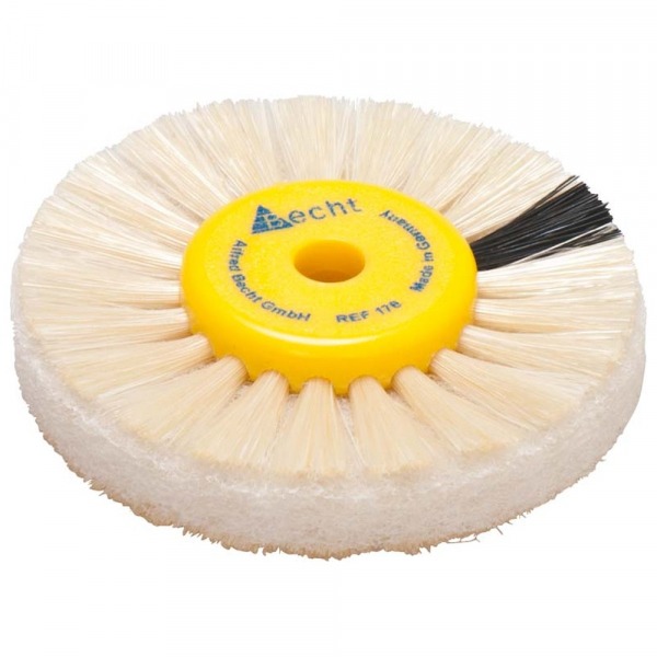 Round Insert Brush with 3 Rows of Nylon Bristles and 2 Rows of Fleece - Di: 25 / 55 mm Img: 202411301