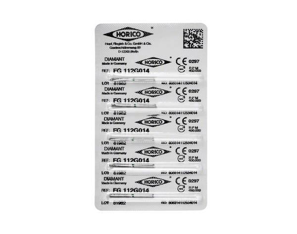Fg 112 - Diamond bur (5 pcs) - ISO 014 green Img: 202104171