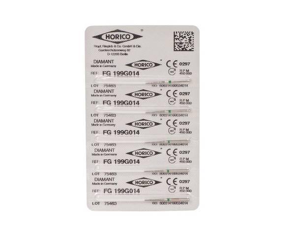Fg 199 - Diamond bur (5 pcs) - Green ISO 014 Img: 202104171
