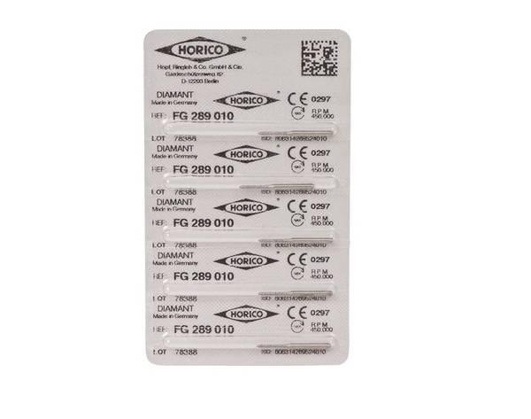 Fg 289 - Diamond bur (5 pcs) - ISO 010 Img: 202104171