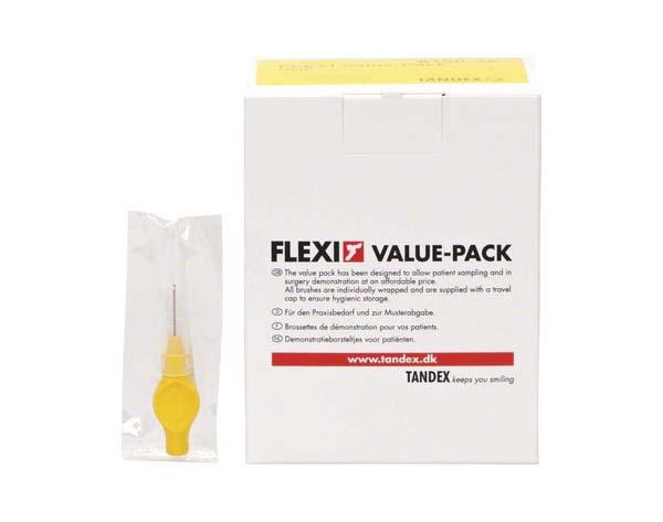 Flexi: Interdental Brushes Yellow 0.70 mm - 25 pcs Img: 202104171