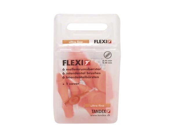 Flexi: Interdental Brushes Orange 0.45 mm - 6 pcs Img: 202104171