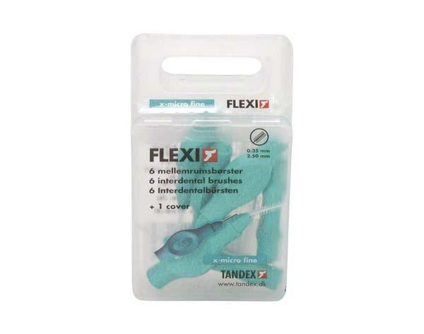 Flexi: Interdental Brushes Turquoise 0.35 mm - 6 pcs Img: 202104171