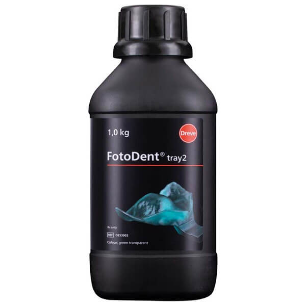 FotoDent Tray2: Biocompatible Resin for Printing (1 kg) - Green - Transparent Img: 202508091