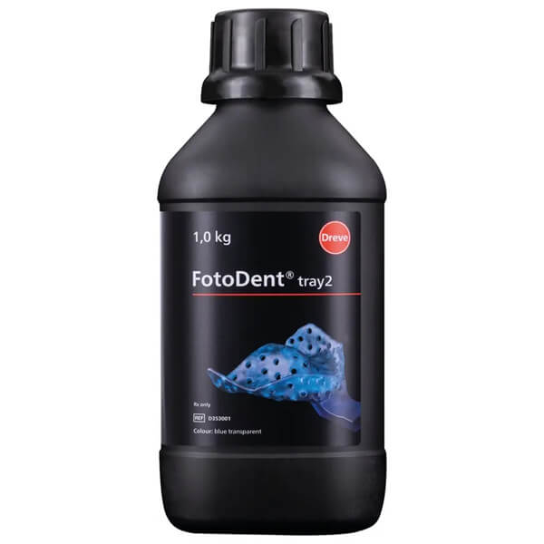 FotoDent Tray2: Biocompatible Resin for Printing (1 kg) - Blue-Transparent Img: 202507191