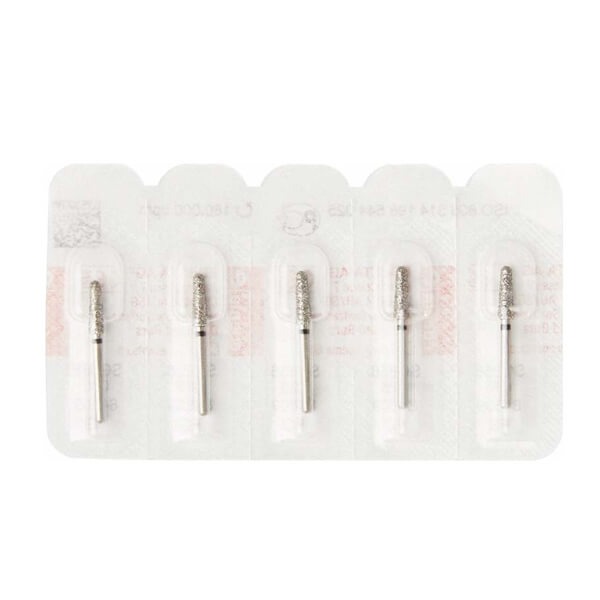 856 FG Diamond Bur Tapered Rounded (5 pcs) Img: 202404131
