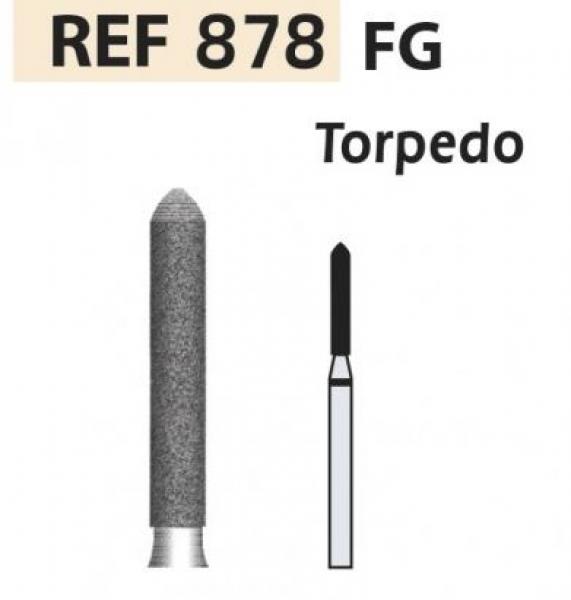 DIAMOND BURS FG ISO 878-314-544-014 BLACK X5UNITS. Img: 201811031
