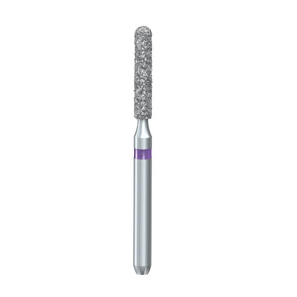 Diamond Round-Ended Cylinder Bur 881XC (5 pcs) - T: 0.14 - G: Extra Thick Img: 202507191