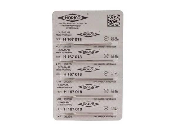 Diamond Burr H 167 11.5 mm (5 pcs) - ISO 018 Img: 202104171
