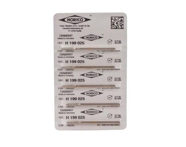 Diamond Burr H 199 10 mm (5 pcs) - ISO 025 Img: 202104171