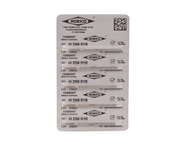 Diamond Burr H 250 10 mm (5 pcs) - ISO 018 Img: 202104171