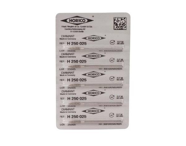 Diamond Burr H 250 10 mm (5 pcs) - ISO 025 Img: 202104171