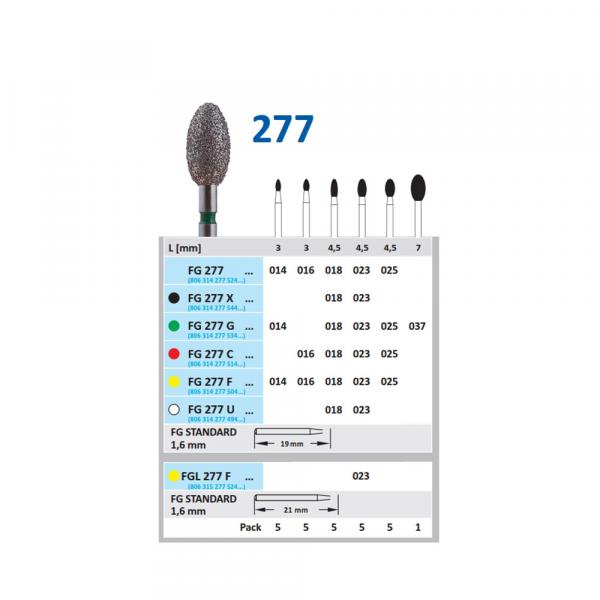FG277 FIG. Diamond Bur 379 - (5 pcs.) - 277-014 FIG.379 5pcs Img: 201907271