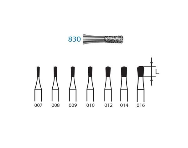 Diamond Burr 830.314.007 (5 pcs) Img: 202104171