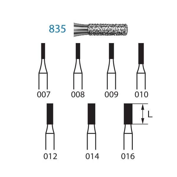 Diamond Burs 835 and 6835 FG (5 pieces) - 835.314.007 Img: 202306031