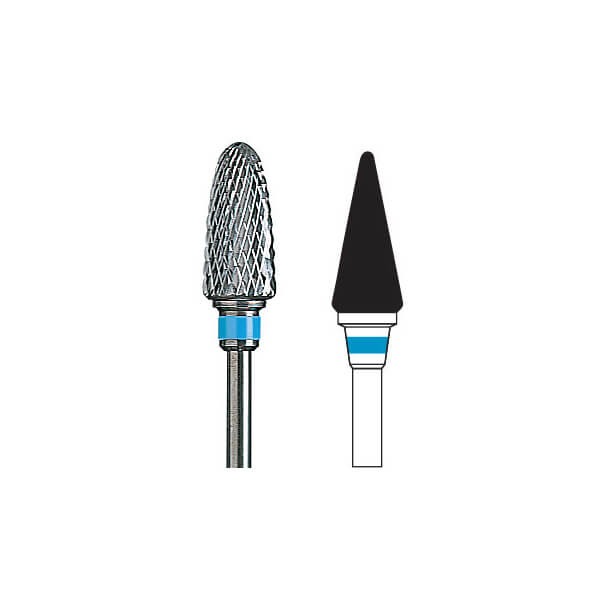 Tapered HP Tungsten Carbide Bur 257 - T: 060 - G: Medium Img: 202404131