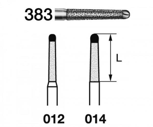 383 CLINICAL DIAMOND BURS (5u.) KOMET