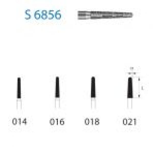 Diamond bur S6856 Conical with bevel, round F.G. (5pcs.) - S6856.314.016 Img: 201906221