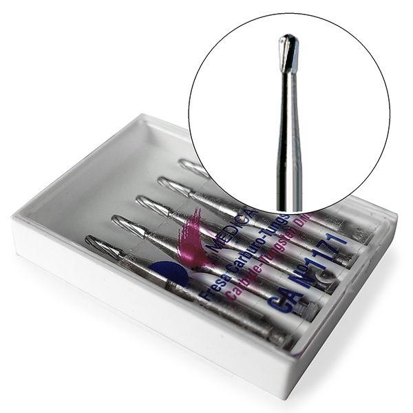 Tungsten Carbide Burs 237.314 Cylindrical Round FG (5 pcs.) - NO. 329 Img: 202205141