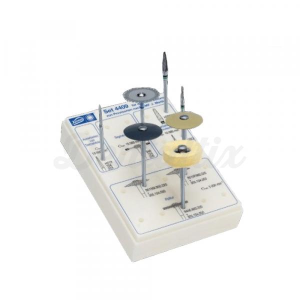 4409.00 KOMET - Handpiece for temporal applications (8 burs) - 4409.000 applications temp 8 milling cutters Img: 201905181