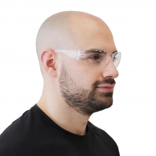 Clear anti-scratch and anti-fog protective glasses (10 units) Img: 202109041