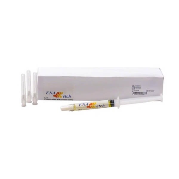 Ena Etch: Hydrofluoric Acid Gel 9.6% for Ceramic Syringe (3 ml) Img: 202307011
